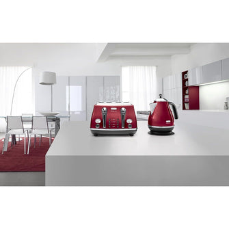 Buy De'Longhi,De'Longhi Icona Micalite KBOM3001R Kettle - Red - Gadcet UK | UK | London | Scotland | Wales| Near Me | Cheap | Pay In 3 | Electric Kettles