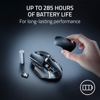 Razer Basilisk V3 X HyperSpeed Wireless Gaming Mouse – 18K DPI Sensor, 9 Customisable Controls, Chroma RGB, Black
