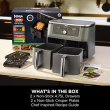 Buy Ecat Tech Ltd,Ninja MAX Dual Zone DZ400UK 9.5L Digital Air Fryer – 2 Drawers, 6-in-1, Air Fry, Max Crisp, Roast, Bake, Reheat, Dehydrate, Gun Metal Grey - Gadcet UK | UK | London | Scotland | Wales| Near Me | Cheap | Pay In 3 | Air Fryers