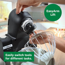 Bosch Series 6 Stand Mixer with Intelligent Sensing, Scale & Patisserie Set, 1600W - Black/Silver - 4