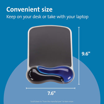 Buy Kensington,Kensington Ergonomic Mouse Mat with Gel Wrist Rest - Anti-Slip, Blue (62401) - Gadcet UK | UK | London | Scotland | Wales| Near Me | Cheap | Pay In 3 | Mouse Pads