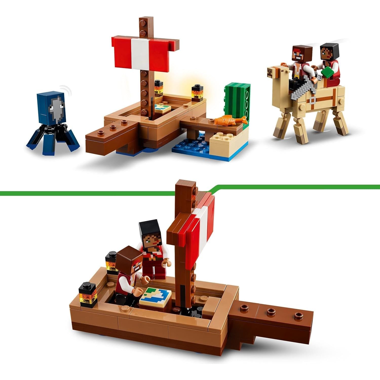 Buy LEGO,LEGO Minecraft The Pirate Ship Voyage Boat Toy Playset 21259 - Gadcet UK | UK | London | Scotland | Wales| Near Me | Cheap | Pay In 3 | Building Toys