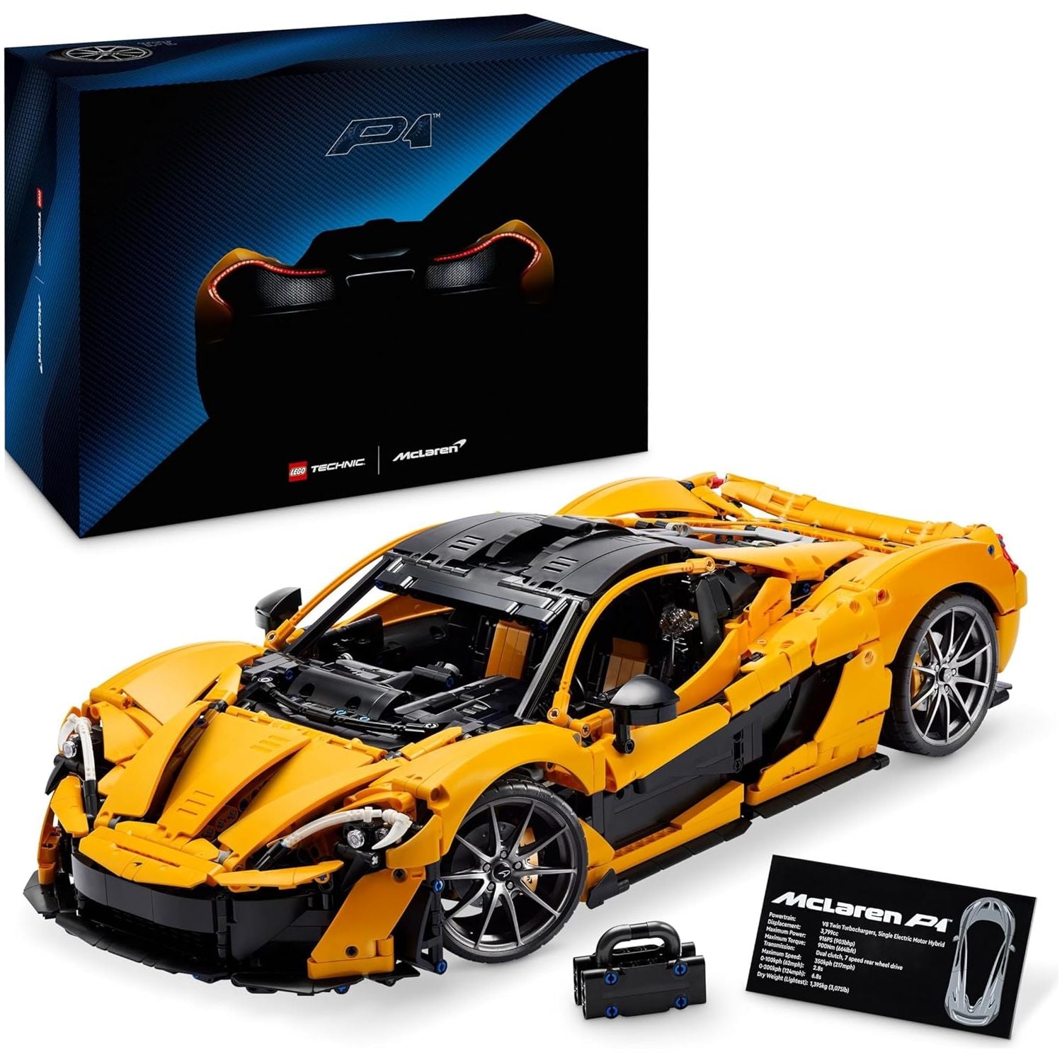 Buy LEGO,LEGO Technic McLaren P1 Hypercar Building Set (42172) – V8 Piston Engine, 7-Speed Gearbox, Collectible Scale Model for Adults - Gadcet UK | UK | London | Scotland | Wales| Near Me | Cheap | Pay In 3 | Toys & Games