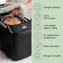 Buy Panasonic,Panasonic SD-PN100 Automatic Mini Bread Maker – Compact Design, 18 Programmes, Gluten-Free Options, Black - Gadcet UK | UK | London | Scotland | Wales| Near Me | Cheap | Pay In 3 | Breadmakers
