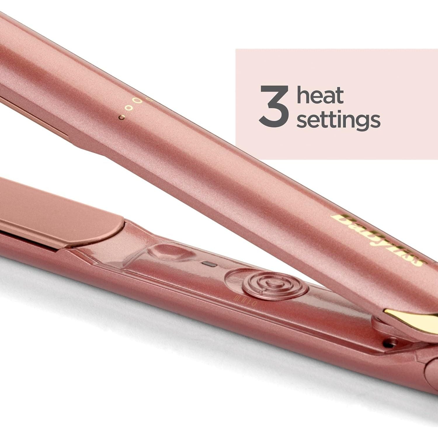 Buy Babyliss,BaByliss Rose Gold Styler Hair Straighteners, Ultra-smooth ceramic plates, Multi-voltage, Ultra-fast 15 second Heat Up, 3 heat settings up to 235°C - Gadcet UK | UK | London | Scotland | Wales| Near Me | Cheap | Pay In 3 | Hair Straightener