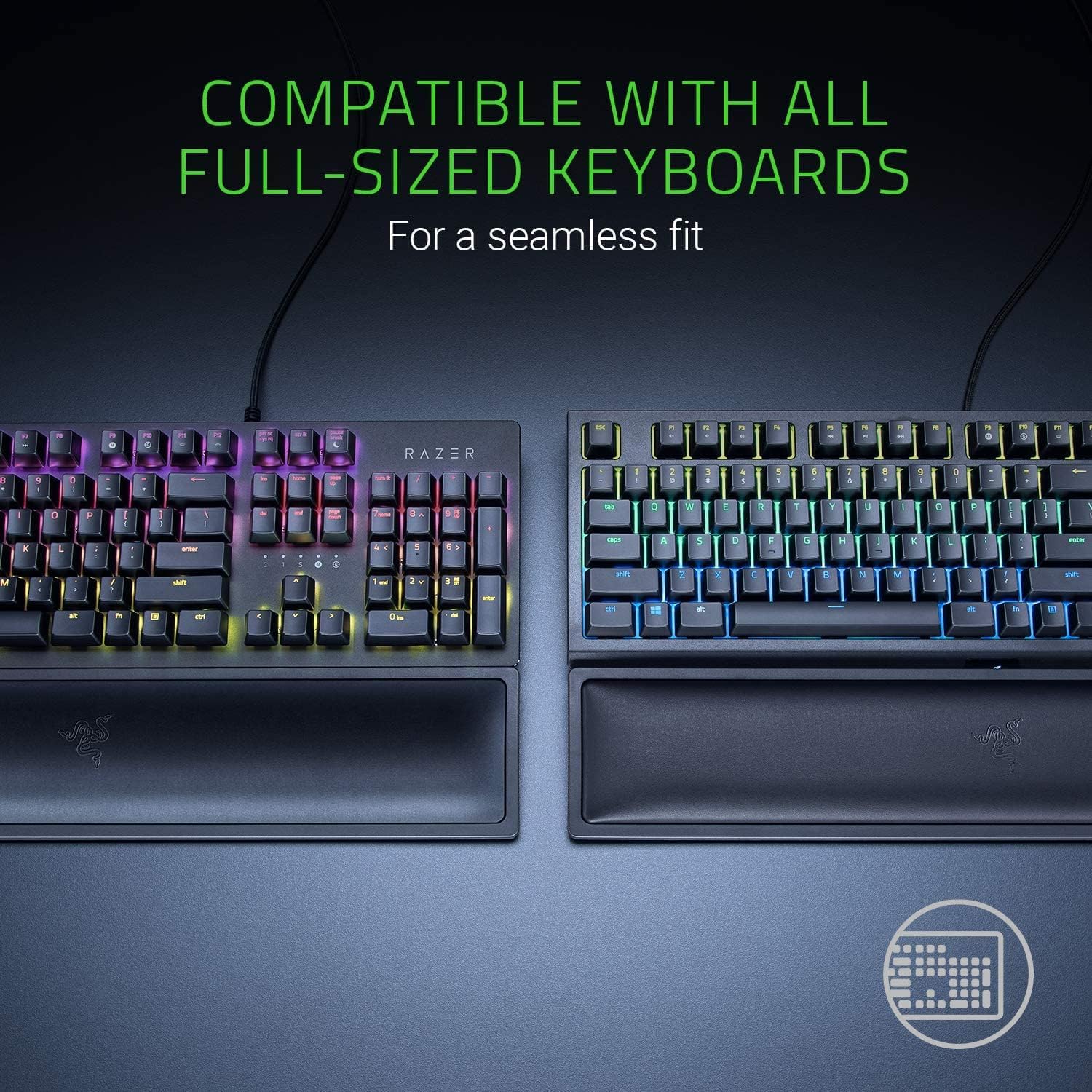 Buy Razer,Razer Ergonomic Wrist Rest Pro - Cooling Gel Cushion with Anti-Slip Rubber Feet for Full-Sized Keyboards, Black - Gadcet UK | UK | London | Scotland | Wales| Near Me | Cheap | Pay In 3 | Keyboard & Mouse