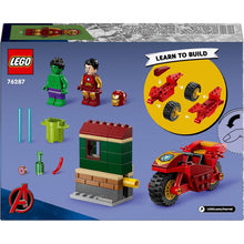 Buy Lego,LEGO Marvel Iron Man with Bike & The Hulk - Super Hero Building Toy, Collectible Playset with Vehicle & Minifigures, Gift for Boys & Girls Aged 4+ - 76287 - Gadcet UK | UK | London | Scotland | Wales| Near Me | Cheap | Pay In 3 | Building Toys