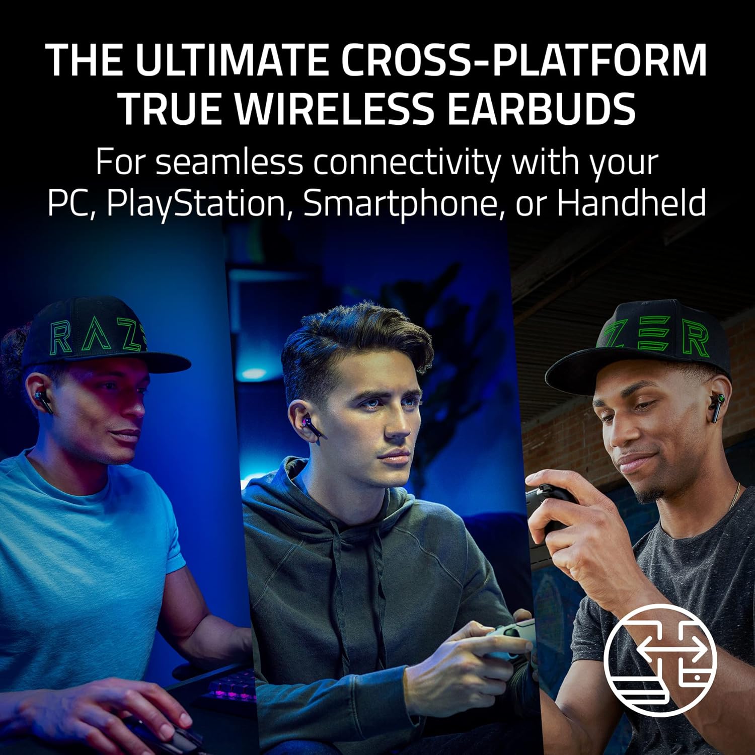 Buy RAZER,Razer Hammerhead HyperSpeed Wireless Gaming Earbuds – Black - Gadcet UK | UK | London | Scotland | Wales| Near Me | Cheap | Pay In 3 | Headsets