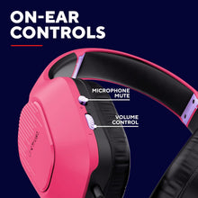 Buy Trust Gaming,Trust Gaming GXT 418P Rayne Lightweight Gaming Headset - 3.5mm Jack, 50mm Drivers, Foldaway Microphone, Over-Ear, Wired, 2m Cable, Compatible with PC, Xbox, PS4, PS5, Switch, Mobile - Pink - Gadcet UK | UK | London | Scotland | Wales| Near Me | Cheap | Pay In 3 | Headphones & Earphones