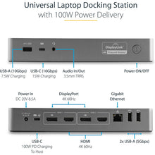 Buy StarTech.com,StarTech.com USB-C & USB-A Hybrid Docking Station – Dual 4K 60Hz, 100W Power Delivery, Thunderbolt Compatible - Gadcet UK | UK | London | Scotland | Wales| Near Me | Cheap | Pay In 3 | Laptop Docking Stations