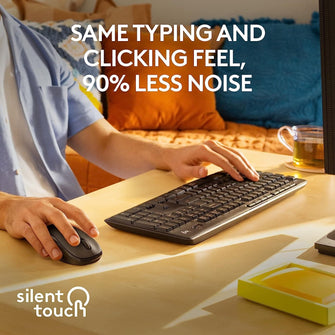 Buy Logitech,Logitech MK295 Silent Wireless Mouse & Keyboard Combo - QWERTY UK English Layout - Black - Gadcet UK | UK | London | Scotland | Wales| Ireland | Near Me | Cheap | Pay In 3 | Keyboard & Mouse