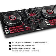 Buy Numark,Numark Mixtrack Platinum FX - 4-Deck DJ Controller with Mixer, Audio Interface, Jog Wheel Displays, and FX Paddles - Gadcet UK | UK | London | Scotland | Wales| Near Me | Cheap | Pay In 3 | DJ & VJ Equipment
