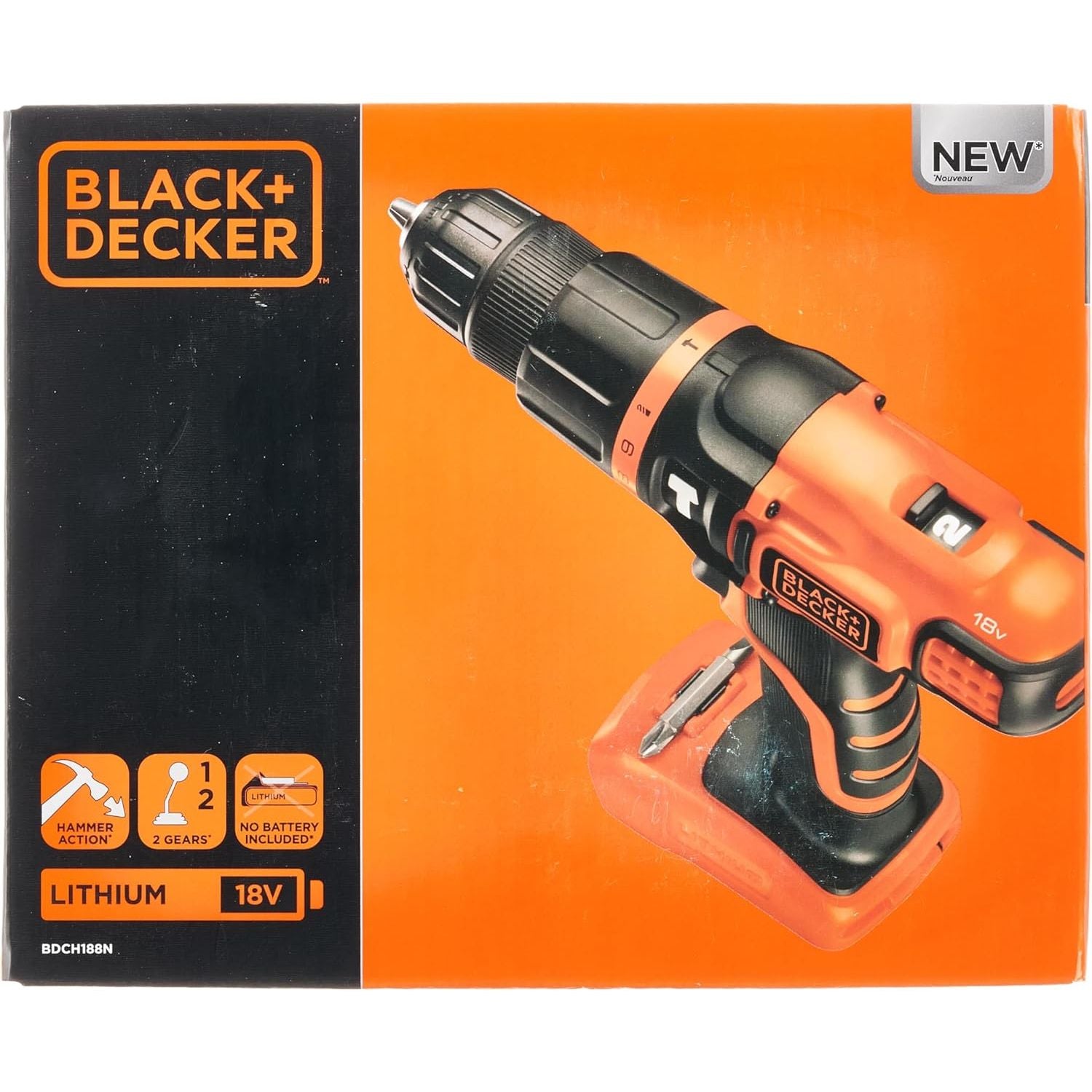 Buy BLACK+DECKER,BLACK+DECKER 18V Cordless Hammer Drill - Bare Unit (Battery Not Included) - BDCH188N-XJ - Gadcet UK | UK | London | Scotland | Wales| Near Me | Cheap | Pay In 3 | Handheld Power Drills