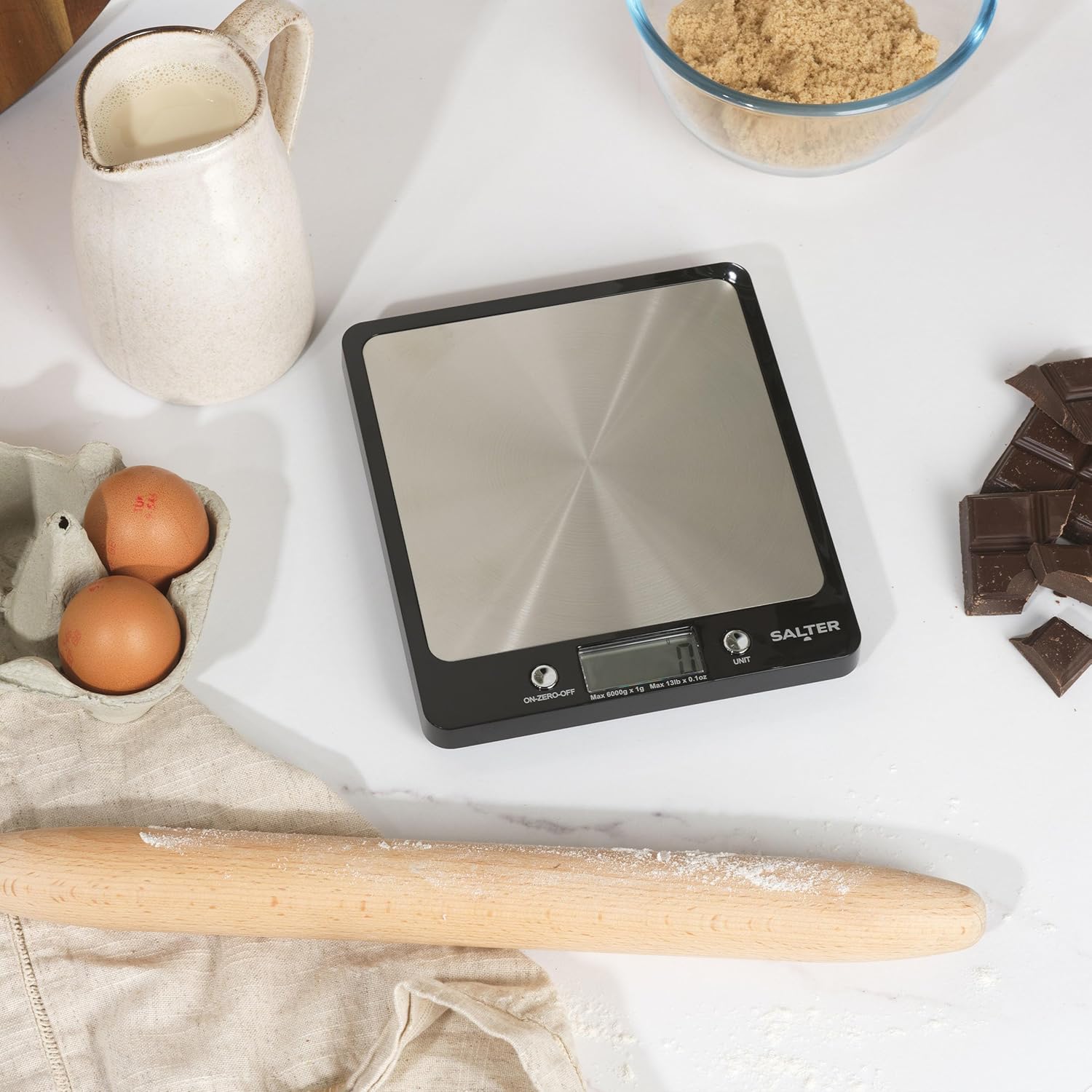 Buy Salter,Salter Evo Digital Kitchen Scale – 6kg Capacity, Aquatronic, Add & Weigh, LCD Display – Black - Gadcet UK | UK | London | Scotland | Wales| Near Me | Cheap | Pay In 3 | Smart Scale