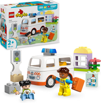 Buy Lego,LEGO DUPLO Ambulance & Driver Set (10447) – Educational Toy for Toddlers 2+ – Encourages Role-Play, Creativity & Motor Skills - Gadcet UK | UK | London | Scotland | Wales| Near Me | Cheap | Pay In 3 | Building Toys