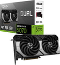 ASUS Dual GeForce RTX 5070 OC 12GB GDDR7 Graphics Card – PCIe 5.0, 2572MHz OC Clock, HDMI 2.1b, 3× DisplayPort 2.1b & SFF-Ready