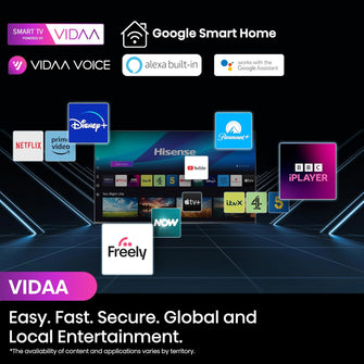 Hisense 65 Inch 4K Smart TV 65A6NTUK – Dolby Vision, Game Mode PLUS, Vidaa OS (2024 Model)
