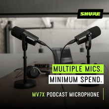Buy Shure,Shure MV7X XLR Podcast Microphone - Dynamic, Voice-Isolating, Metal Construction, Optimized Frequency, Stand Compatible - Black - Gadcet UK | UK | London | Scotland | Wales| Near Me | Cheap | Pay In 3 | Microphones
