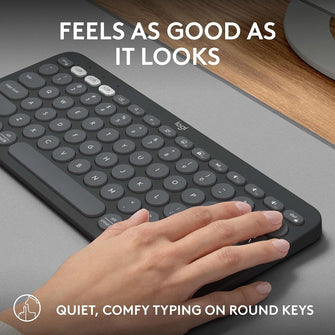 Buy Logitech,Logitech Pebble Keys 2 K380s Minimalist Keyboard - Graphite - Gadcet UK | UK | London | Scotland | Wales| Ireland | Near Me | Cheap | Pay In 3 | Keyboards