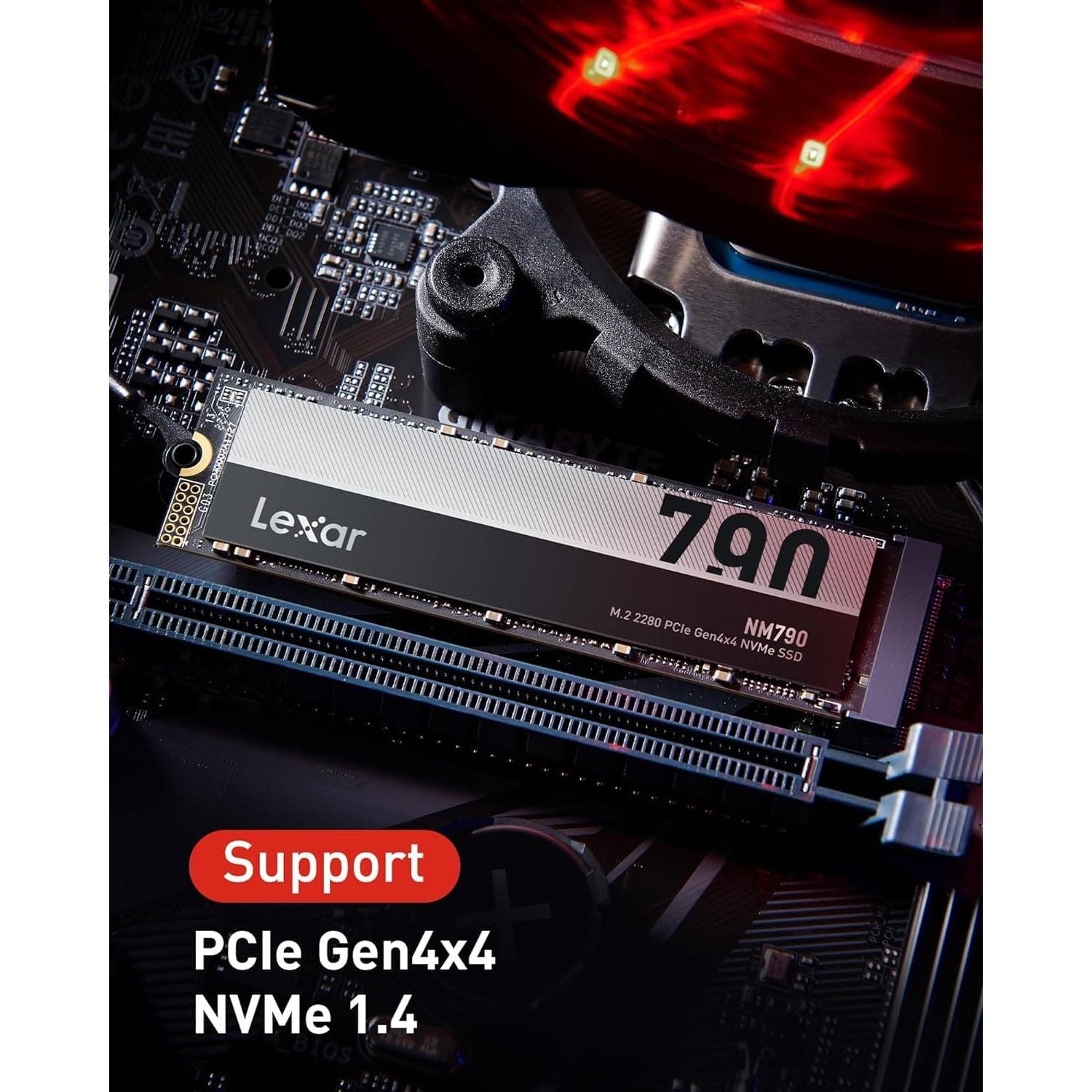 Buy Lexar,Lexar NM790 512GB M.2 PCIe Gen4x4 NVMe SSD - Up to 7200MB/s Read, 4400MB/s Write for PS5, PC & Laptop - Gadcet UK | UK | London | Scotland | Wales| Ireland | Near Me | Cheap | Pay In 3 | Computer Components