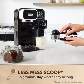 Buy Breville,Breville Prima Latte Luxe (VCF166) – One-Touch Espresso, Latte & Cappuccino Maker, 19-Bar Pump, Milk Frother, Pod Compatible – Black - Gadcet UK | UK | London | Scotland | Wales| Near Me | Cheap | Pay In 3 | Coffee Makers & Espresso Machines