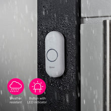 Buy Byron,Byron DBY-22311 Wireless Portable Doorbell Set, 150 m Range, 16 Melodies - Gadcet UK | UK | London | Scotland | Wales| Ireland | Near Me | Cheap | Pay In 3 | Door Bells & Chimes