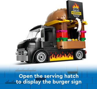 Buy Lego,LEGO City Burger Van (60404) – Food Truck Toy for Kids 5+ with Vendor Minifigure & Accessories – Imaginative Vehicle Playset - Gadcet UK | UK | London | Scotland | Wales| Near Me | Cheap | Pay In 3 | Building Toys