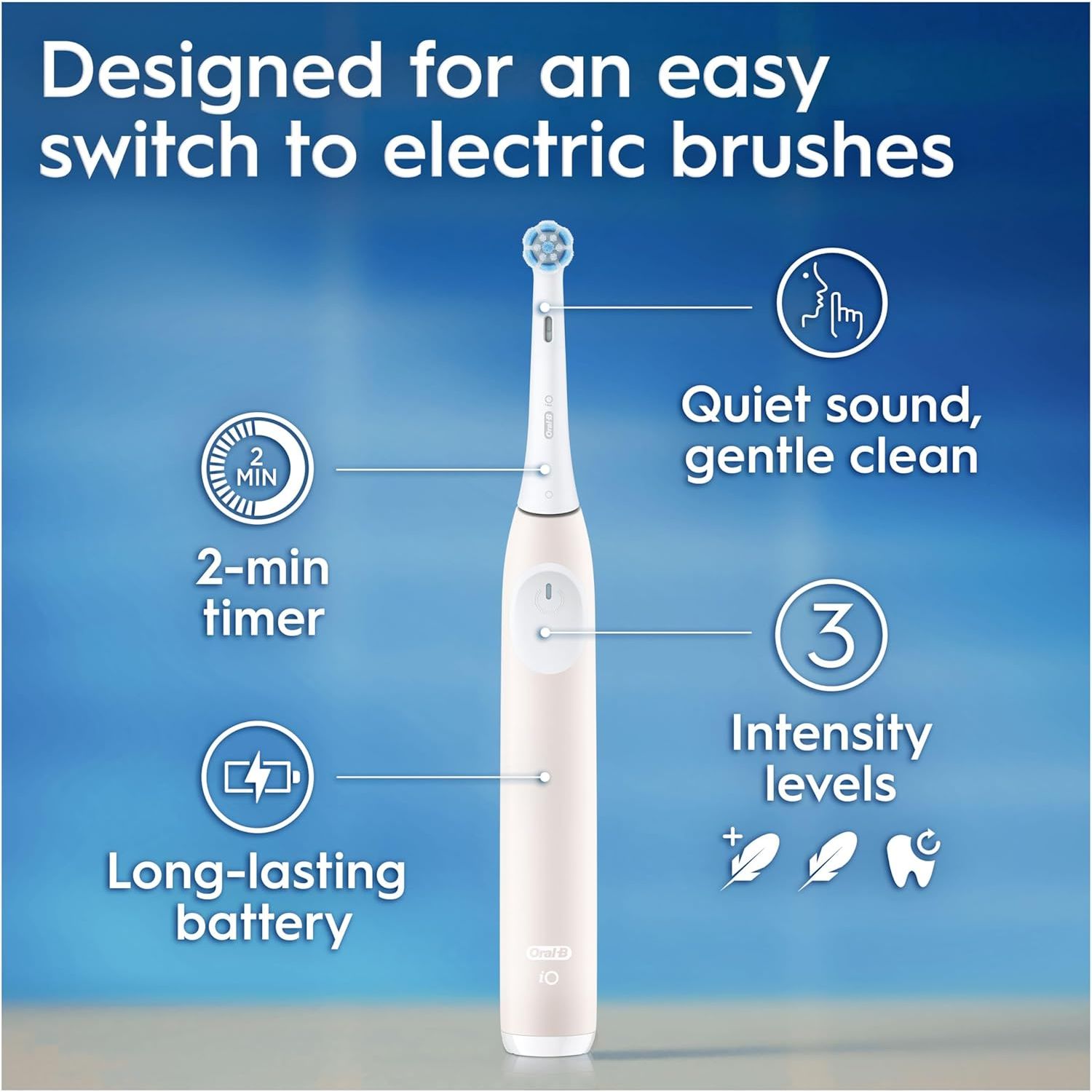Oral-B iO2 Clean & Care Electric Toothbrush - Pink - 7