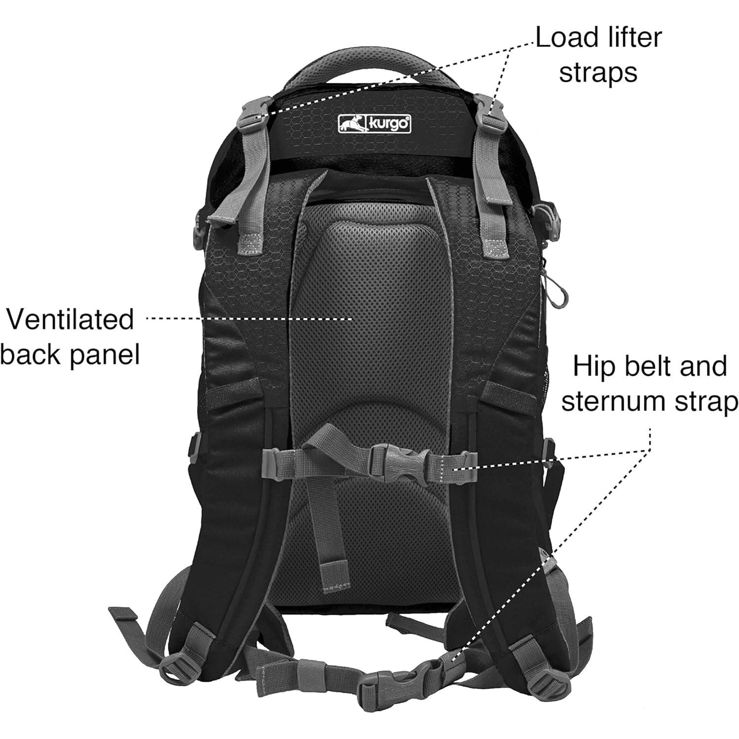 Buy Kurgo,Kurgo G-Train Pack, Carrier Backpack for Small Dogs and Cats, Ideal for Hiking or Travel, Waterproof Bottom, Black - Gadcet UK | UK | London | Scotland | Wales| Ireland | Near Me | Cheap | Pay In 3 | Apparel & Accessories