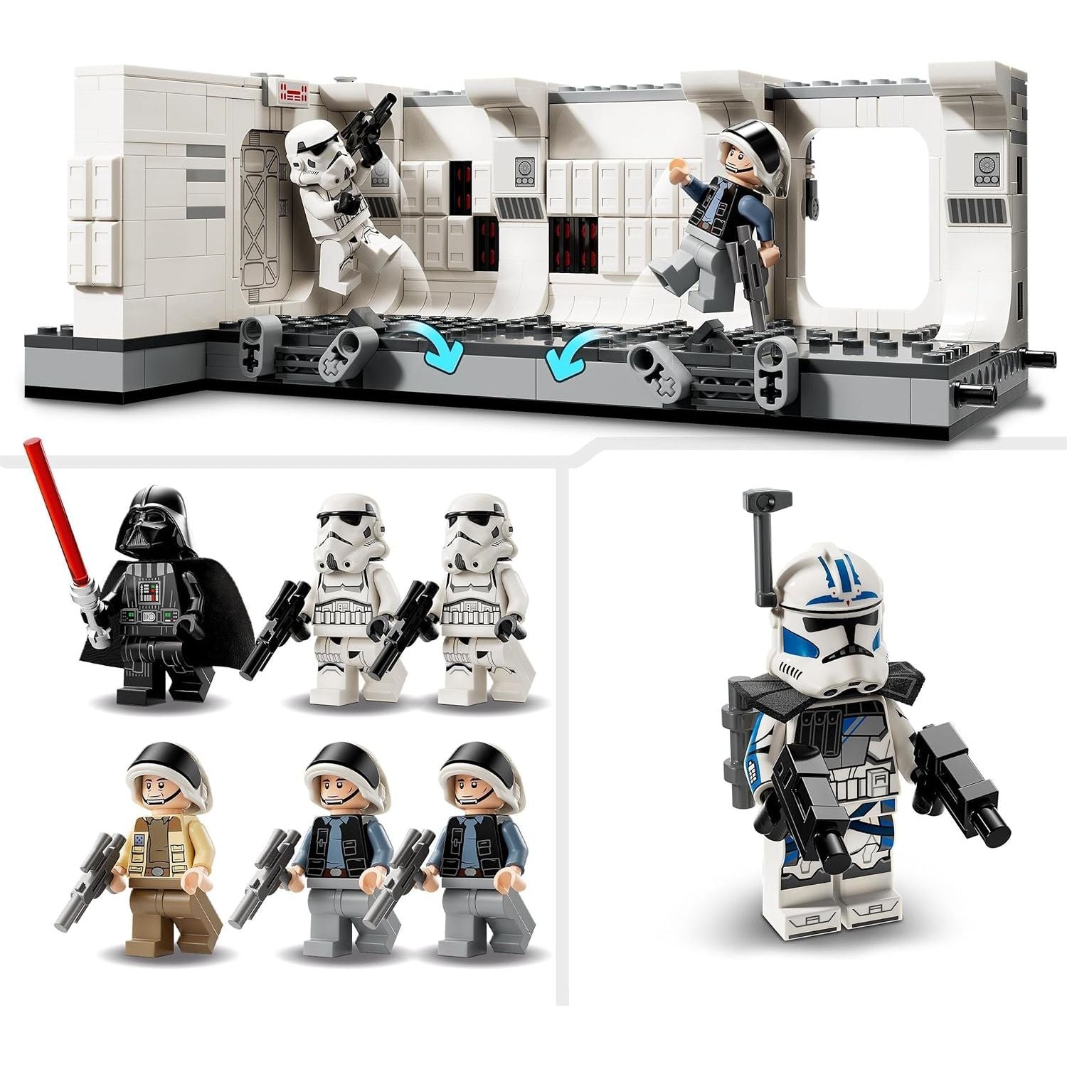 Buy LEGO,LEGO Star Wars Boarding the Tantive IV Set, A New Hope Buildable Toy for 8 Plus Year Old Boys, Girls & Kids, with 7 Minifigures Incl. Darth Vader & 25th Anniversary ARC Trooper Fives, Gift Idea 75387 - Gadcet UK | UK | London | Scotland | Wales| Near Me | Cheap | Pay In 3 | Interlocking Blocks