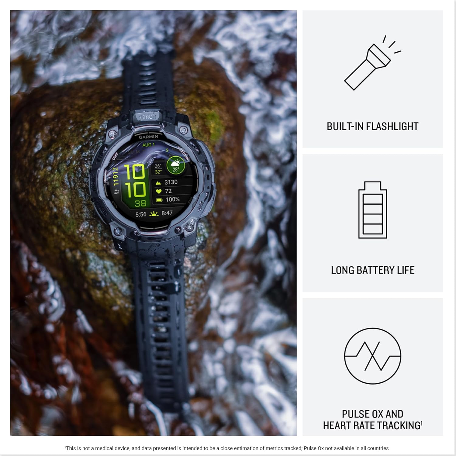 Buy Garmin,Garmin Instinct 3 GPS Smartwatch – 50mm, AMOLED, Neotropic - Gadcet UK | UK | London | Scotland | Wales| Near Me | Cheap | Pay In 3 | Smart Watch