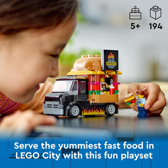 Buy Lego,LEGO City Burger Van (60404) – Food Truck Toy for Kids 5+ with Vendor Minifigure & Accessories – Imaginative Vehicle Playset - Gadcet UK | UK | London | Scotland | Wales| Near Me | Cheap | Pay In 3 | Building Toys