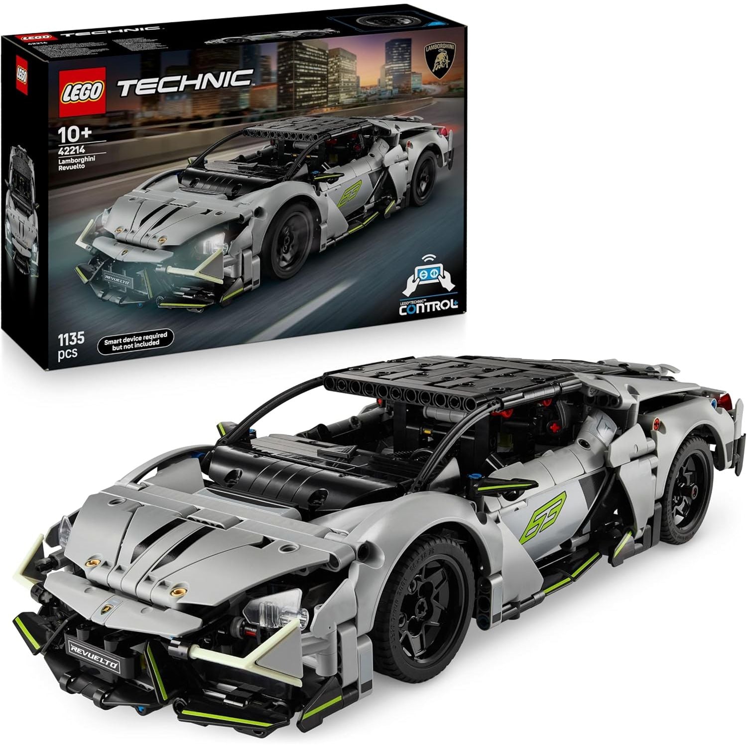 Buy LEGO,LEGO® Technic Lamborghini Revuelto (Set 42214) – Remote-Controlled Super Sports Car with Lights, Steering & Rechargeable Battery Hub - Gadcet UK | UK | London | Scotland | Wales| Near Me | Cheap | Pay In 3 | Construction Set Toys