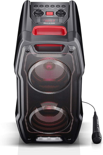 Buy SHARP,SHARP PS-929 180W High Power Portable Party Speaker Hi-Fi System with Built in Rechargeable Battery, Flashing Disco Lights & Strobe, TWS, Bluetooth, USB, Aux & Microphone – Black - Gadcet UK | UK | London | Scotland | Wales| Ireland | Near Me | Cheap | Pay In 3 | Speakers