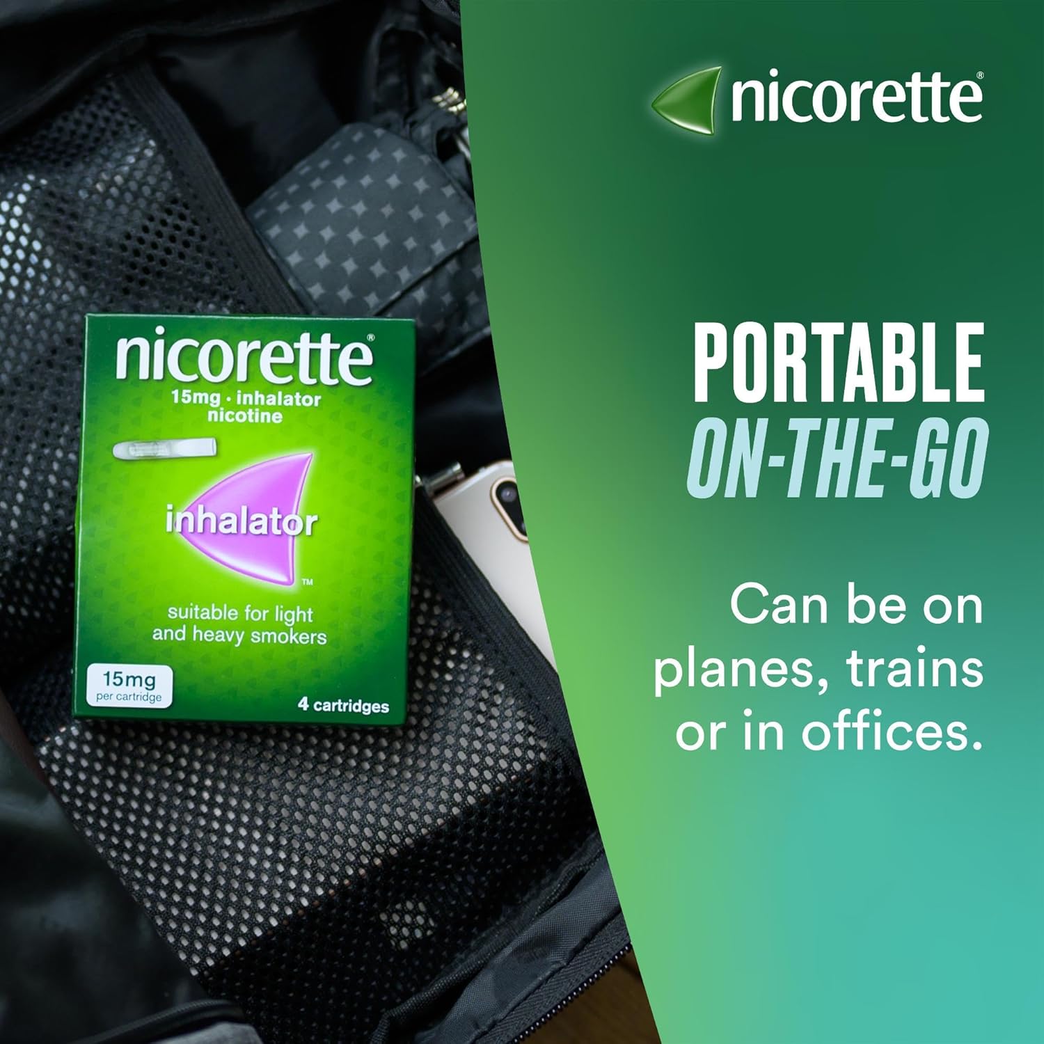 Buy Nicorette,Nicorette 15mg Inhalator with 36 Cartridges – Discreet & Convenient Smoking Cessation Aid - Gadcet UK | UK | London | Scotland | Wales| Near Me | Cheap | Pay In 3 | Nebulizers
