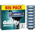 Buy Gillette,Gillette Mach3 Razor Blades for Men - Pack of 8, Upgraded Lubrastrip for Enhanced Glide - Gadcet UK | UK | London | Scotland | Wales| Near Me | Cheap | Pay In 3 | Razors & Razor Blades