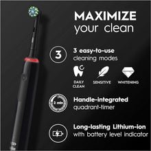 Buy Oral-B,Oral-B Pro 3 Electric Toothbrushes For Adults, Gifts For Women / Men, 1 Cross Action Toothbrush Head & Travel Case, 3 Modes with Teeth Whitening, 2 Pin UK Plug, 3500, Black - Gadcet UK | UK | London | Scotland | Wales| Near Me | Cheap | Pay In 3 | Electric Tooth Brush