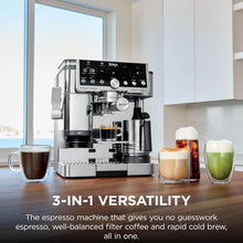 Ninja Luxe Café Pro ES701UK 3-in-1 Coffee Machine – Espresso, Filter Coffee & Cold Brew – Silver / Stainless Steel