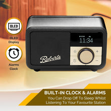 Buy Roberts Radio,Roberts PETITE2 Portable FM/DAB/DAB+ Radio with Bluetooth & Alarm - Black - Gadcet UK | UK | London | Scotland | Wales| Near Me | Cheap | Pay In 3 | Radios