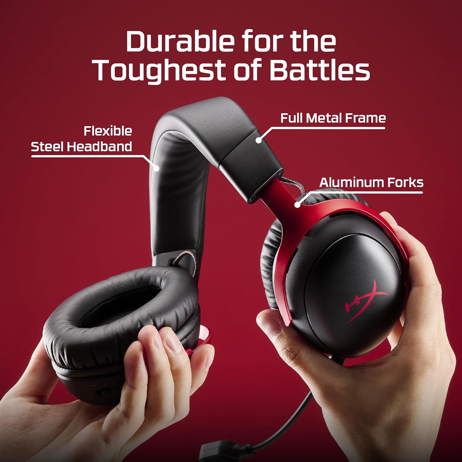 HyperX Cloud III S Wireless Gaming Headset Black | 120-Hour Battery & Bluetooth