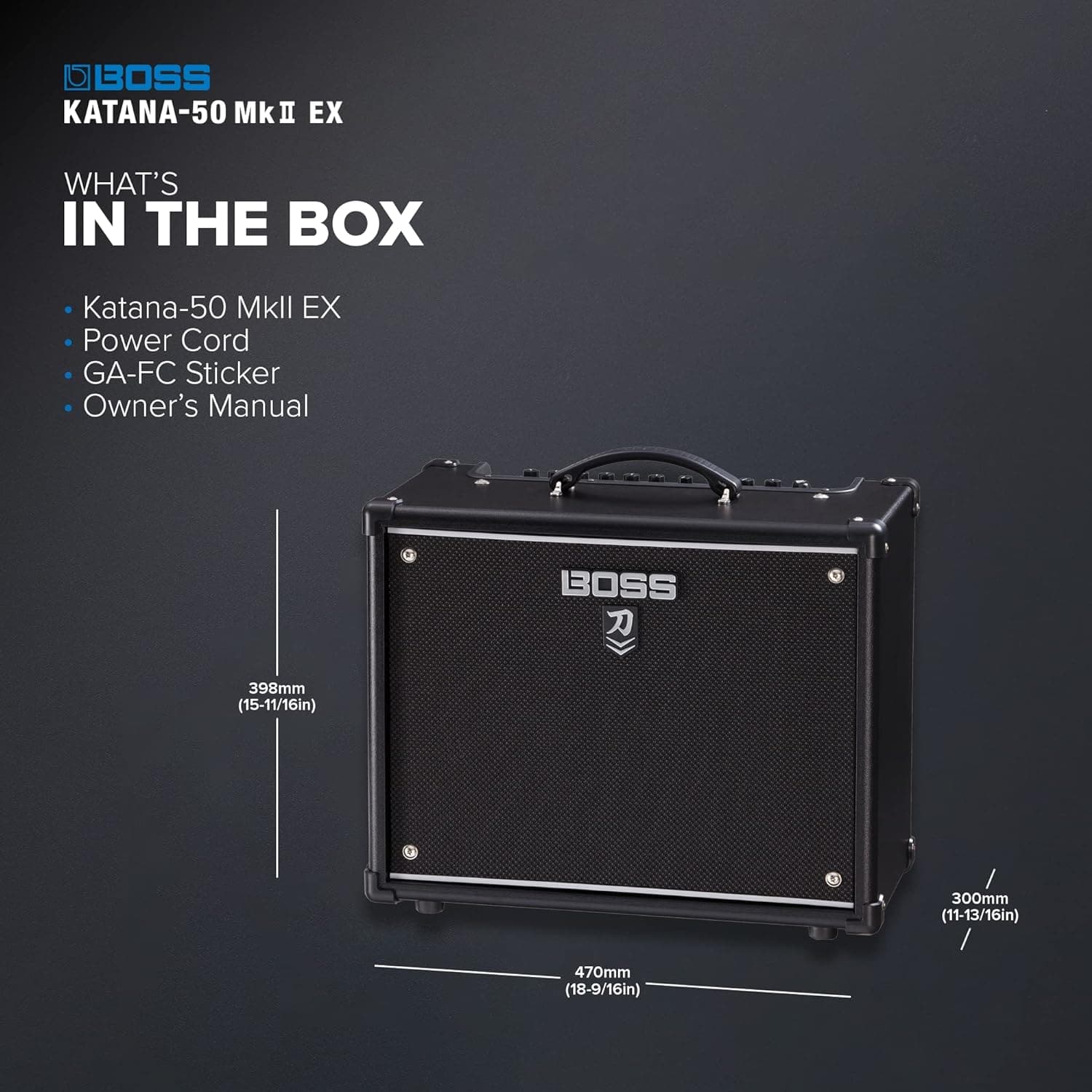 Buy BOSS,BOSS KATANA-50 MkII EX Guitar Amplifier | 50-Watt Combo Amp | GA-FC/GA-FC EX Foot Controller Support | Line Output with Cabinet Emulation | Link Second Katana-50 MkII Model with Stereo Expand Feature - Gadcet UK | UK | London | Scotland | Wales| Near Me | Cheap | Pay In 3 | Audio Amplifiers