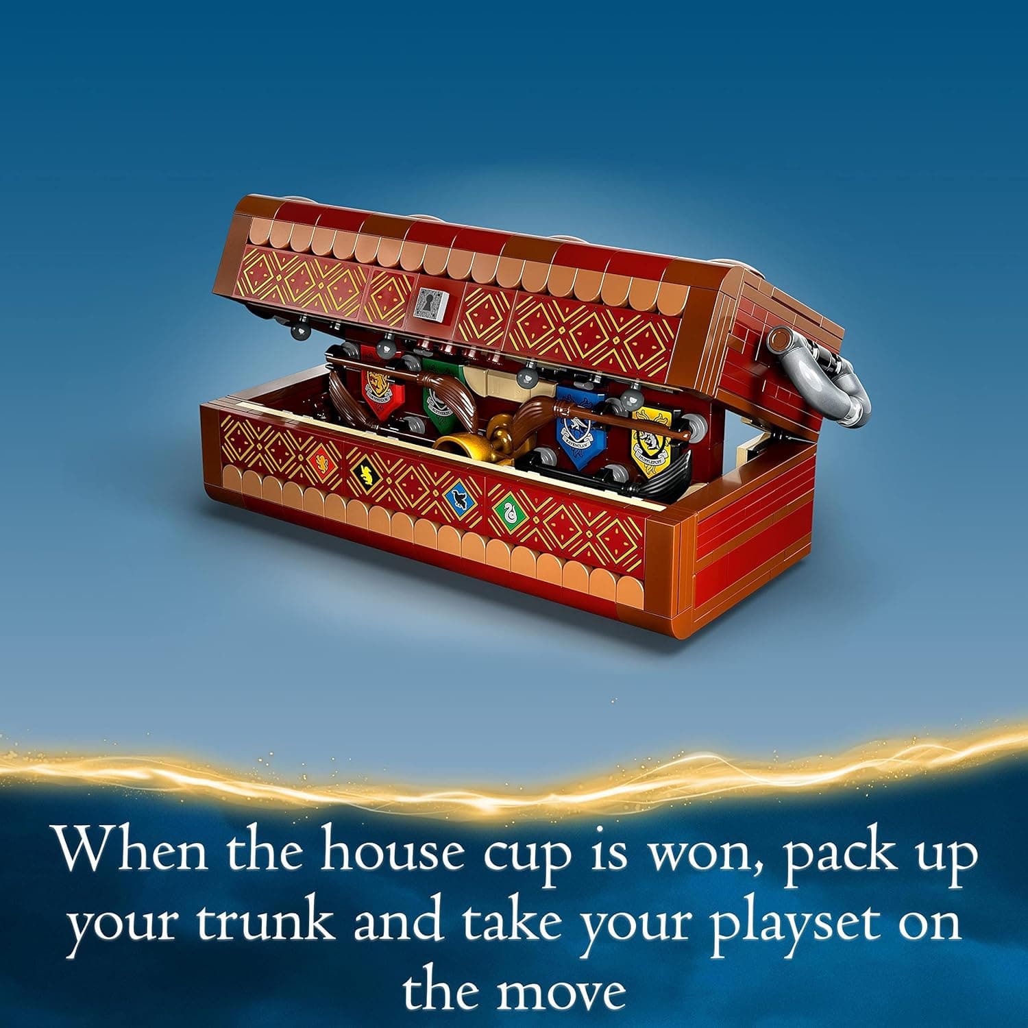Buy LEGO,LEGO 76416 Harry Potter Quidditch Trunk, Play 3 Different Quidditch Games, Solo or 2-Player Game Set with Draco Malfoy, Cedric Diggory, Cho Chang Minifigures and Golden Snitch, Portable Travel Toy - Gadcet UK | UK | London | Scotland | Wales| Ireland | Near Me | Cheap | Pay In 3 | Toys