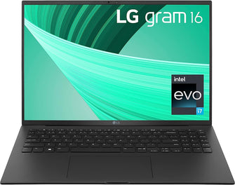 Buy LG,LG gram 16 (16Z90R-K.AD7BA1) - 16 inch  - 2TB SSD - 32GB RAM - Intel i7-1360P - Windows 11 - Obsidian Black - Gadcet UK | UK | London | Scotland | Wales| Ireland | Near Me | Cheap | Pay In 3 | Laptops