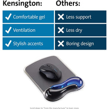 Buy Kensington,Kensington Ergonomic Mouse Mat with Gel Wrist Rest - Anti-Slip, Blue (62401) - Gadcet UK | UK | London | Scotland | Wales| Near Me | Cheap | Pay In 3 | Mouse Pads