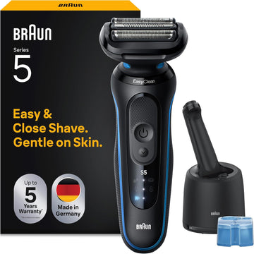 BRAUN Series 5 52-B7000cc Wet & Dry Shaver with SmartCare Centre - Blue