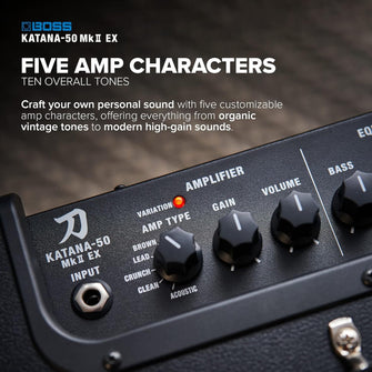 Buy BOSS,BOSS KATANA-50 MkII EX Guitar Amplifier | 50-Watt Combo Amp | GA-FC/GA-FC EX Foot Controller Support | Line Output with Cabinet Emulation | Link Second Katana-50 MkII Model with Stereo Expand Feature - Gadcet UK | UK | London | Scotland | Wales| Near Me | Cheap | Pay In 3 | Audio Amplifiers