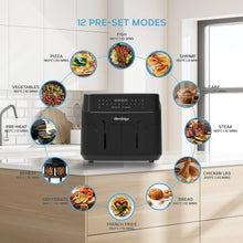 Buy DEVOLOGY,Devology Double Air Fryer, 9L, 2 x 4.5L Dual Zone , Air Fryer, 12-in-1 Pre-Sets, Digital LED Display, Two Zone Airfryer,Healthy Oil-free, Dual Basket Air Fryer - Gadcet UK | UK | London | Scotland | Wales| Near Me | Cheap | Pay In 3 | Kitchen & Home Appliances