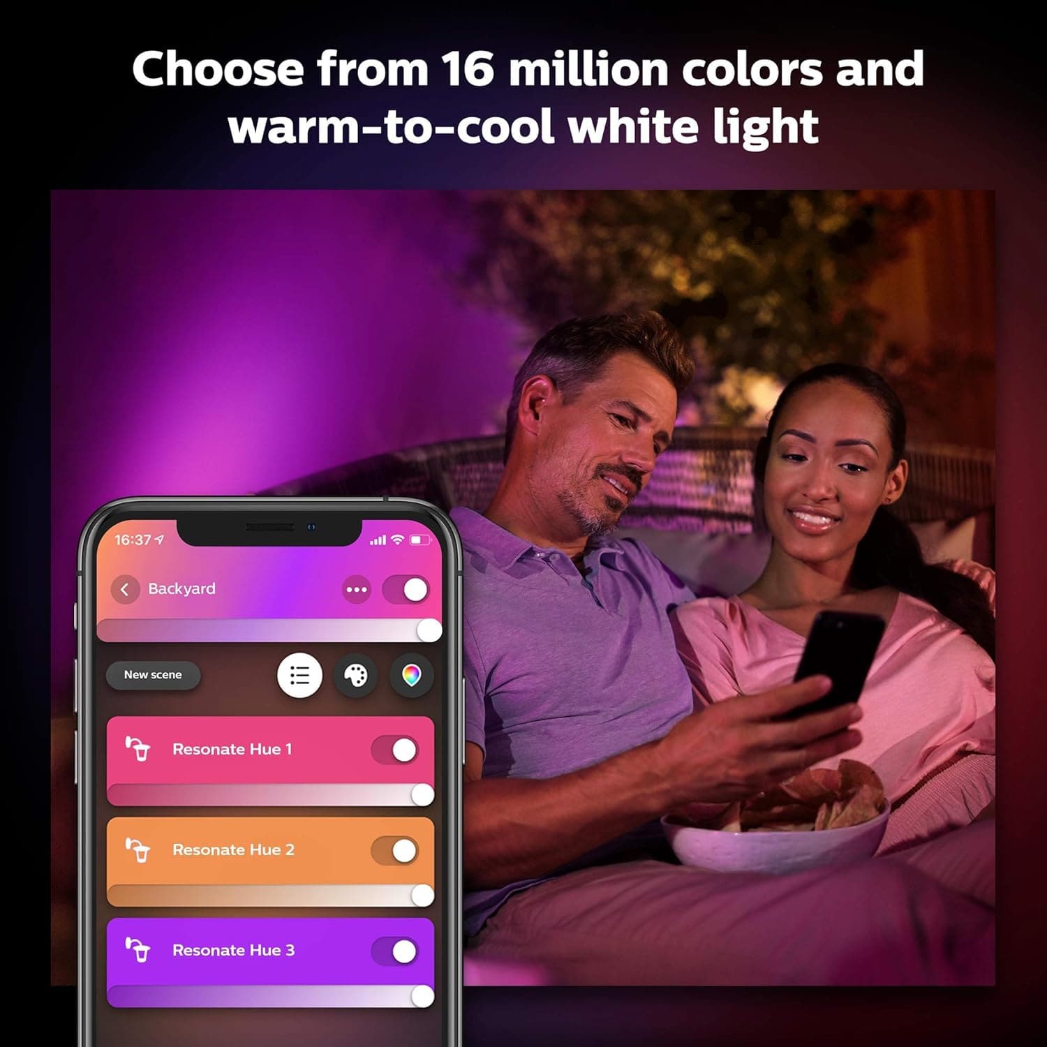 Buy Philips Hue,Philips Hue Resonate White and Colour Ambiance LED Smart Outdoor Wall Light, Black, Compatible with Alexa, Google Assistant and Apple HomeKit - Gadcet UK | UK | London | Scotland | Wales| Ireland | Near Me | Cheap | Pay In 3 | Home & Garden
