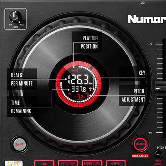 Buy Numark,Numark Mixtrack Platinum FX - 4-Deck DJ Controller with Mixer, Audio Interface, Jog Wheel Displays, and FX Paddles - Gadcet UK | UK | London | Scotland | Wales| Near Me | Cheap | Pay In 3 | DJ & VJ Equipment