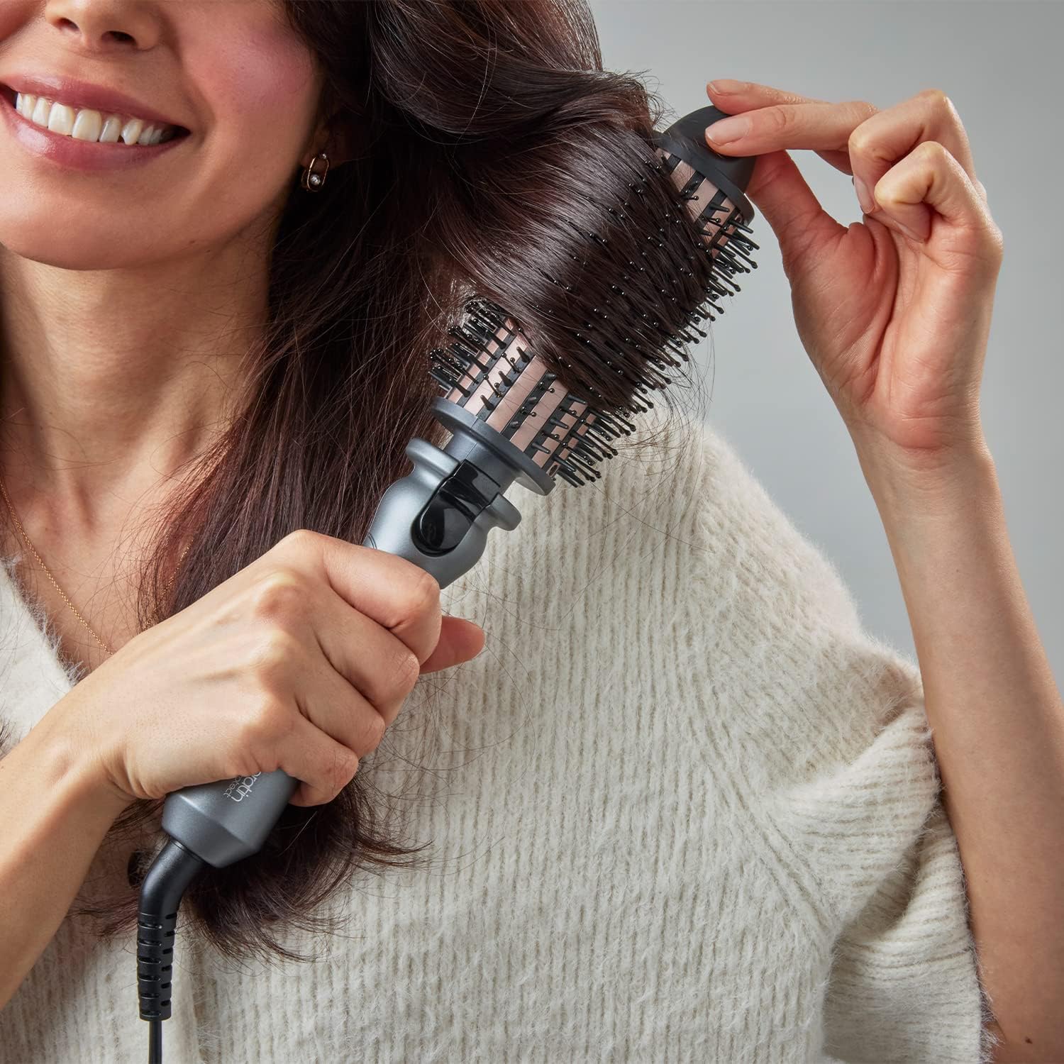 Buy Remington,Remington Keratin Protect Heated Hair Brush - 45mm Mixed Bristles, Keratin & Almond Oil Infused, 120°C-180°C, Volume & Curls - CB65A458 - Gadcet UK | UK | London | Scotland | Wales| Near Me | Cheap | Pay In 3 | Hair Straightener